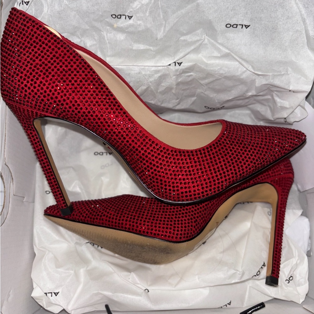 Aldo Sparkling Red High Heels